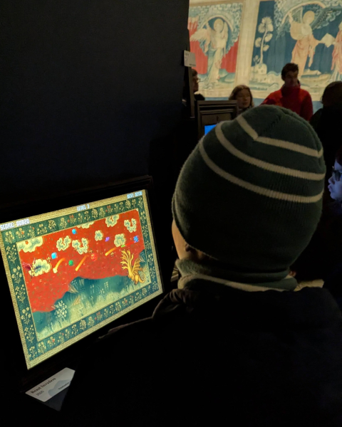 Détail de l'installation interactive Beast Invaders