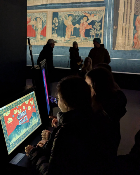 Détail de l'installation interactive Beast Invaders