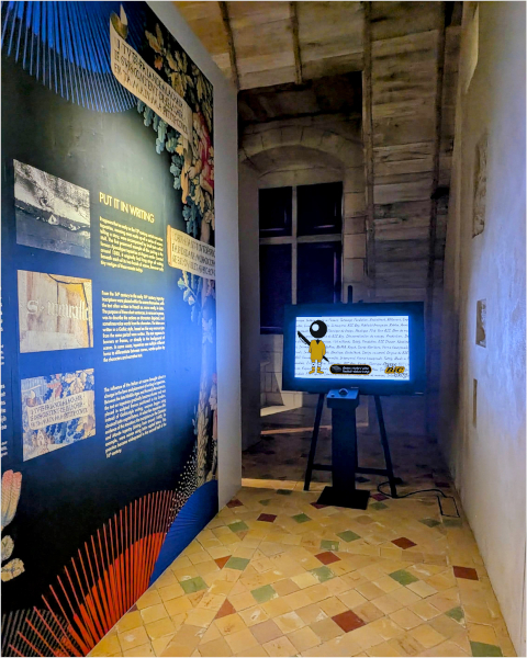 Détail de l'installation interactive Hey BIC Boy