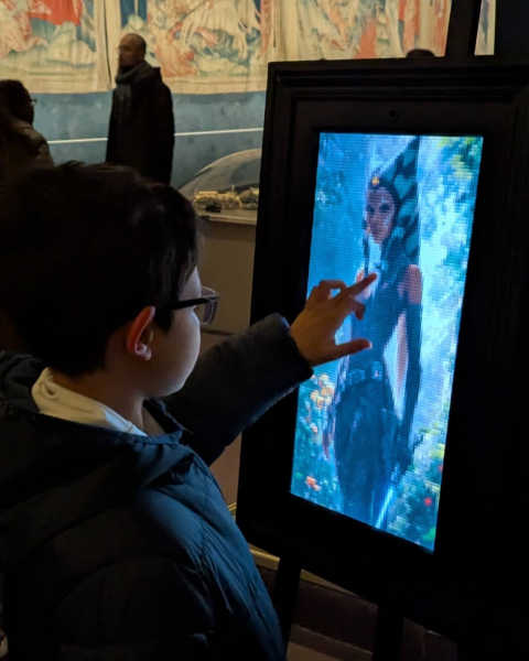 Détail de l'installation interactive LEGO Live