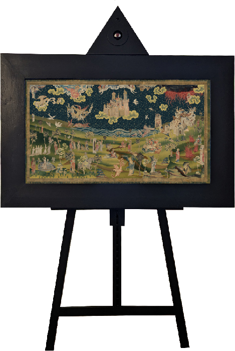 Détail de l'installation L'Oeil de la Révélation