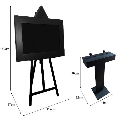 Dimensions de l'installation The Eye of Revelation