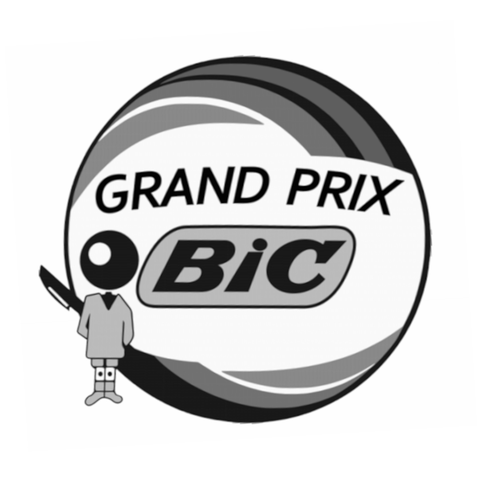 Installation interactive Grand Prix BIC, une course de voitures inspirée de l’univers graphique de BIC.
